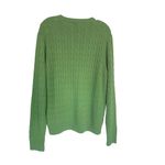J.Crew Cable Knit Wool/Angora Blend Green Men Sweater Sz L Size L Photo 2