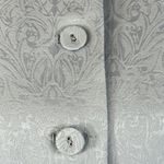 Pendleton  Petite SZ 8P Peplum Blazer Jacket Button Up Long Sleeve Lt Gray Womens Photo 5