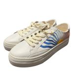 Soludos New ‎ hippie wave Ibiza platform sneaker leather white size 5.5 Photo 1