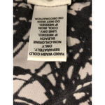 Cato  Women’s Sleeveless Beaded Neck Top Medium Black White Abstract Print Photo 8