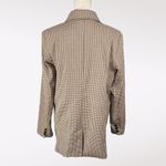 Joie  Brown Plaid Double Breasted Blazer Size Small Photo 5