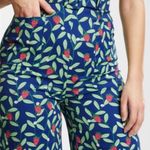 COLLECTIF Olympia Square Neck Belted Strawberry Vine Jumpsuit Size Small (6) Blue Photo 4