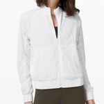 Lululemon Bombs Away Jacket White City Breeze White Multi zip front Photo 0