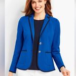 Talbots Pique Aberdeen Blazer Royal Blue - Size 16 Photo 0