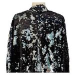 MINKPINK  Great Escape Sequin Cape Jacket Two Way Silver Black Oversized Sz XS/S Photo 8
