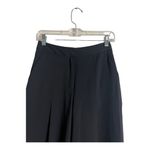 Top Shop Black Wide Leg Cropped Trouser Size 4P Photo 3