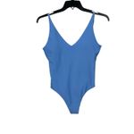 Beach Riot NWT $148 Reese Alps Blue Ribbed Swimsuit M Photo 1