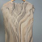 Raquel Allegra Womens Linen Blend Marble Print Beige Maxi Tank Dress Size Tan Size XS Photo 8