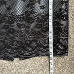 The Limited 🦋 Black Silver Lace A-Line Mini Pencil Skirt Size 8 Formal Party NYE Photo 7