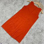 Nau Flaxible Tank Mini Dress Sleeveless Linen Blend in Orange Size XS Photo 4