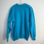 VINTAGE 80s California Kitten cat XL blue Unisex Sweatshirt thick wide bands Photo 4