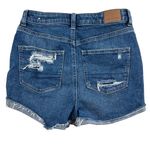 American Eagle Outfitters Women's Ripped Blue Jean Shorts Photo 1