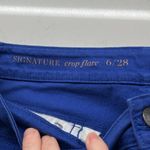 Talbots Royal Blue  Signature Crop Flare Jeans Photo 5
