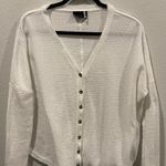 Urban Outfitters OUT FROM UNDER Thermal Knit Boxy Oversize Button Down Long Sleeve Top Photo 0