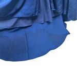 La Femme NWT  Scoop Laced A-Line Satin Embellished Evening Gown Navy Blue 00 Flaw Photo 10