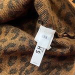 SheIn NEW cold shoulder leopard print high neck long sleeve sweater brown black Photo 3