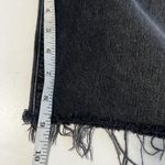 AGOLDE Sz 24 90s Pinch High Waisted Frayed Hem Denim Bermuda Long Shorts Black Photo 5