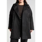 Universal Standard Black Derjon Double Breasted Trench Coat Women’s M (18–20) Photo 1