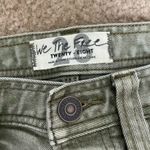 Free People  cargo style green button fly pants Photo 1