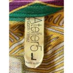 Atelier 5 By Godze Yilmaz Bold Geometric 3/4 Sleeve Kafton Dress L Art Deco Size L Photo 6