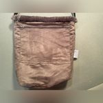 Evelyne Prelonge Faux Fur Shoulder Bag with Pom Pom and Leather Strap Handle Gray Photo 3