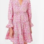 Tuckernuck Pink and Orange Block Print Kenzo Dress Large cotton NEW Photo 0