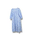 Eileen West ballet nightgown women's small blue floral embroidered button front Photo 4