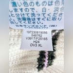 Lands' End Drifter Heavyweight Cotton Pullover Striped V Neck Sweater XL Ivory Photo 9