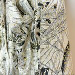 Vintage Jacket Coat Sparkle Floral Black White Bingo Night Grandma Vegas Gold Size XL Photo 10