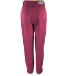 Vintage Gitano Women's Red Maroon High Waisted Tapered Leg Denim Jeans Size 12 Photo 2