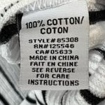 Habitat  Clothes to Live In Weekend Terry Top S White Stripe 1/4 Zip Sweatshirt Photo 13