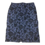 Vintage y2k fairycore flocked velvet denim skirt Blue Size 6 Photo 0