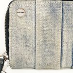 Diesel  Blue Denim Jean Full Zipper Women’s Wallet Keyring Snap Closure Photo 1