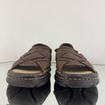 Born concept BORN 90s Womens Brown Leather Summer Open Toe Chunky Platform Fisherman Sandals Photo 5