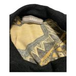 Addie  Tunic Sweater Dress sz L Womens Black Gold Mandala Cowl Neck Photo 4