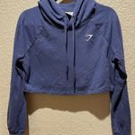 Gymshark Cropped Hoodie Blue/Purple Color Size S Photo 1