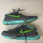 Nike Gray and Neon Green Training Shoes Photo 5