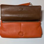 DKNY Soft Leather Bag Orange Chain Strap Crossbody/Shoulder Purse Photo 2