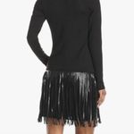 Amanda Uprichard black fringe mini dress Photo 2