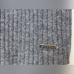 Guess Women’s Gray Ribbed V-Neck Long Sleeve Open Back Top Size M Photo 4