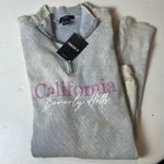 Forever 21 California Beverly Hills Gray Half Zip Sweatshirt Dress M Size M Photo 4