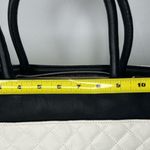 Betsey Johnson Black and White Quilted Tote Photo 5