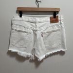 Levi's Levi’s white high rise ribcage cutoff denim jean shorts 28 festival summer beach Photo 5