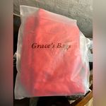 Red vegan handbag: brand new in package large faux leather bag by Grace Photo 13