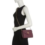 Badgley Mischka Plum Diamond Quilt Convertible Envelope Crossbody Bag $129 NEW Photo 1