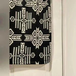 Charlotte Russe  Black Cream Aztec Print Stretchy Pencil Skirt Midi Size Medium Photo 3