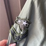 Bethany Mota  Green Utility Jacket with Patches Photo 3