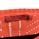 prAna  Parker Organic Cotton Open Knit Parker Sweater Koi Orange Women‎ Large Photo 3