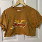 PacSun x Budweiser Crop Tee Gold Photo 0