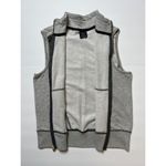 Material Girl Active Gray/Black Mesh Sleeveless Zip-up Sweatshirt Sz M Photo 3